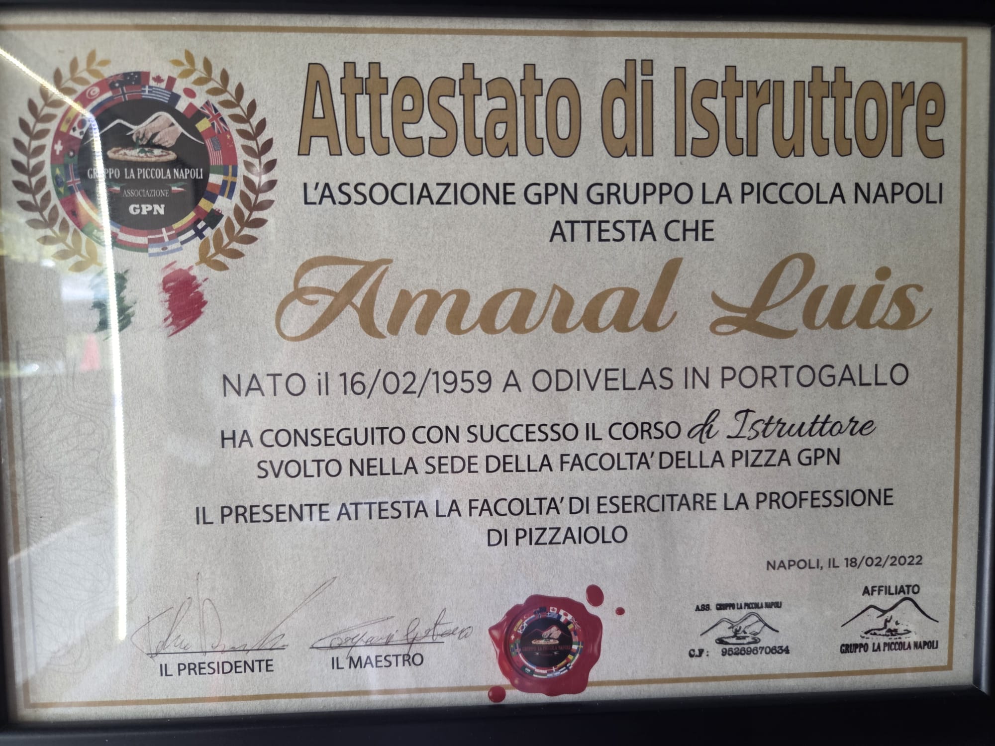 Atestado de instrutor