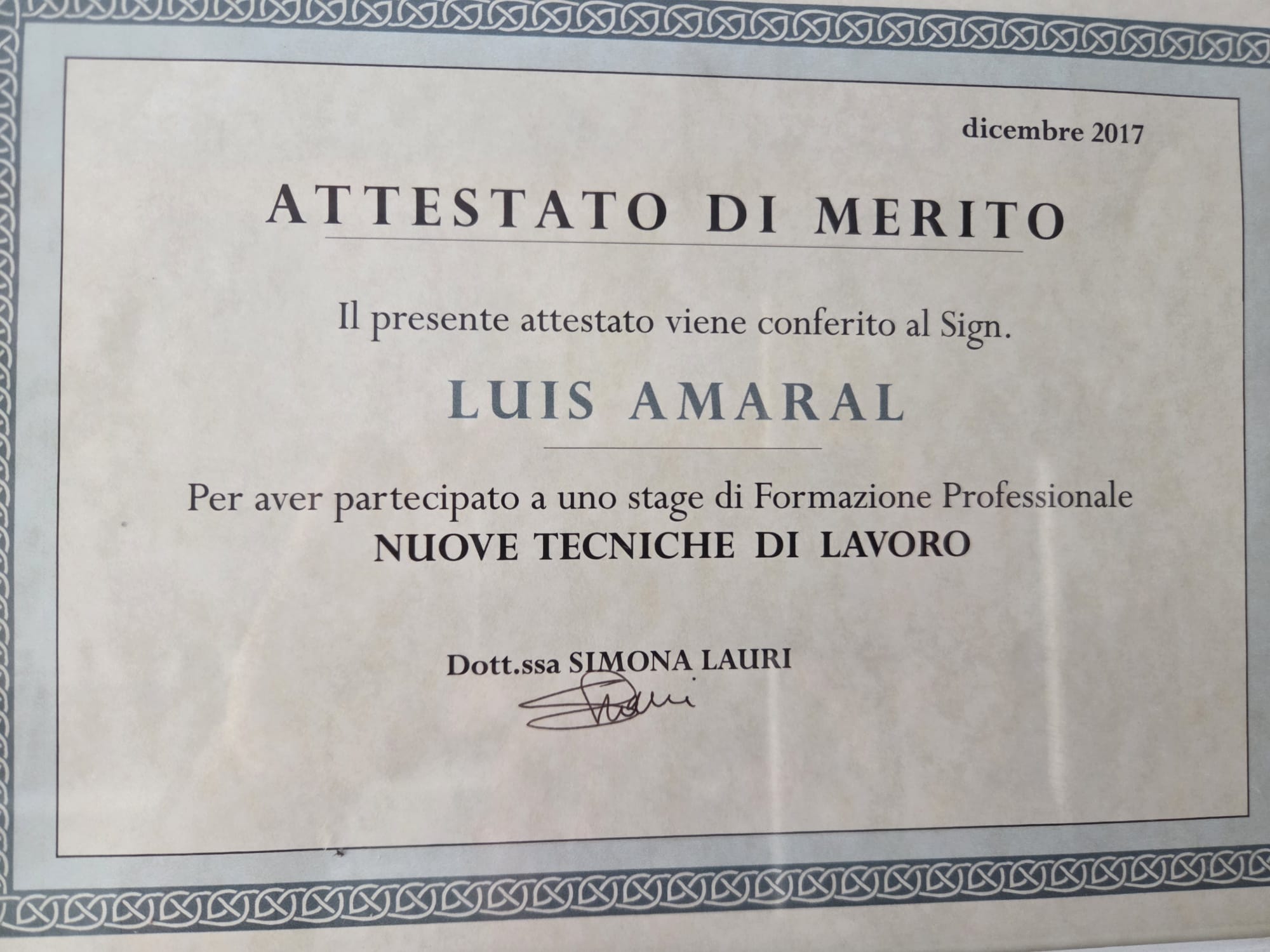 Atestado de Mérito - Novas técnicas